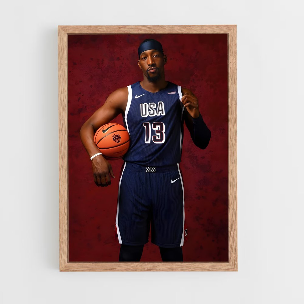 Poster Bam de adebayo – affiche Basketball (vue 4)
